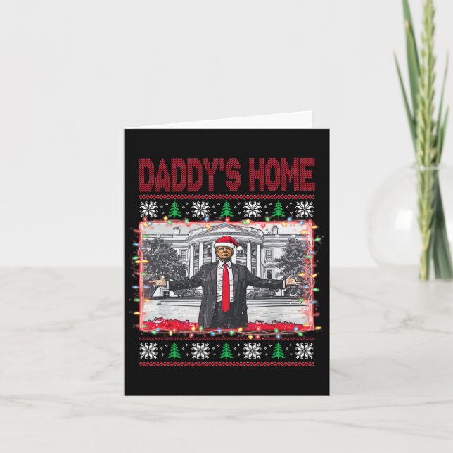 Lönsam Pappor HemTrump Ugly jul-sötare Xm Kort (Framsida)