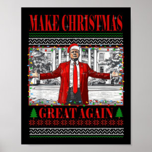 Lönsam Pappor HemTrump Ugly jul-sötare Xm Poster