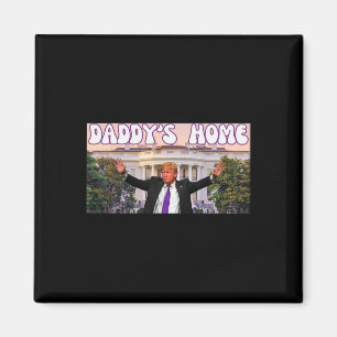 Lönsam Pappor Home Trump 2024-ställ med trumma Gif Magnet