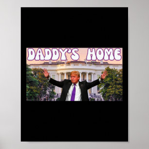 Lönsam Pappor Home Trump 2024-ställ med trumma Gif Poster