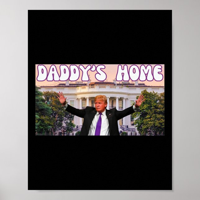 Lönsam Pappor Home Trump 2024-ställ med trumma Gif Poster (Framsidan)