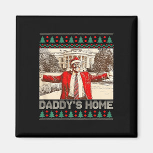 Lönsam Pappor Home Trump Ugly jul Julafton Pajam Magnet
