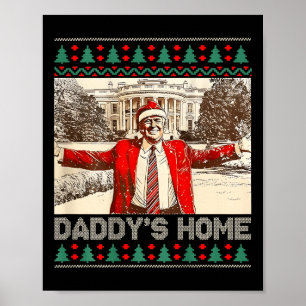 Lönsam Pappor Home Trump Ugly jul Julafton Pajam Poster