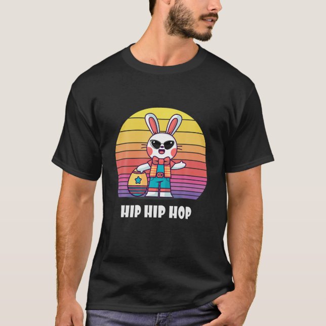 Lönsam Påsk-dagslubb med solglasögon för E T Shirt (Framsida)