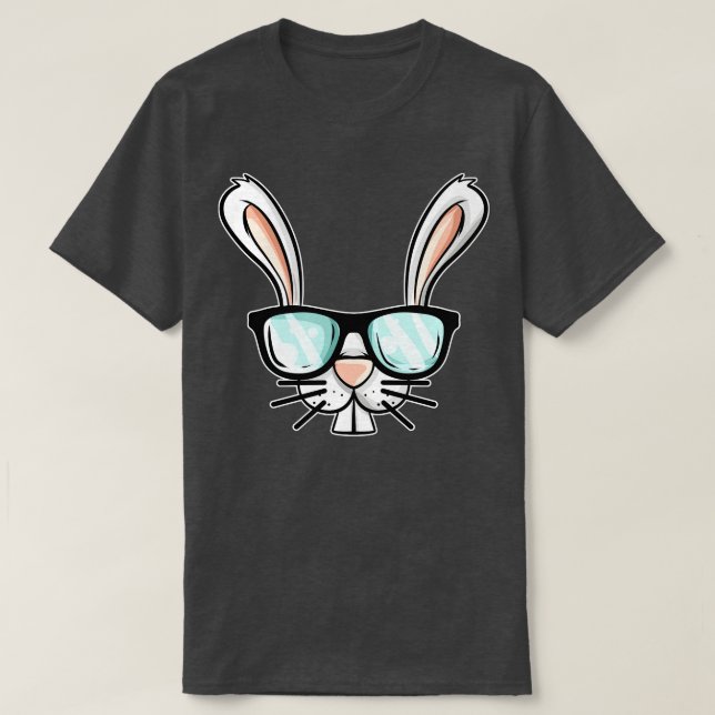 Lönsam Påskhare med solglasögon Påsk Costume T Shirt (Design framsida)