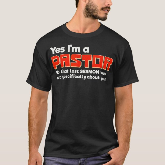 Lönsam pastor Underbar Fars dag Gift for Preacher T Shirt (Framsida)