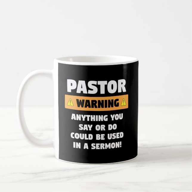 Lönsam pastor Warmon-gåva för en pastor Kaffemugg (Vänster)
