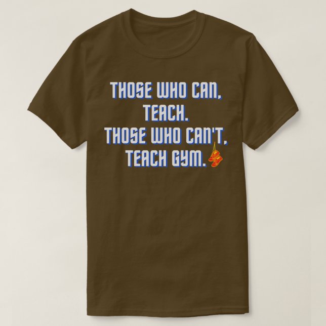 Lönsam PE Teacher Design T Shirt (Design framsida)