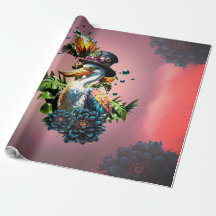 Lönsam pelikan med steampunk hat