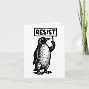 Lönsam Penguin Resisttest Inte min president Demo Kort