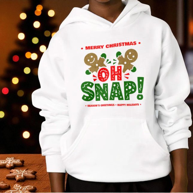 Lönsam Pepparkaksgubbe Cookie-jul T Shirt (Gingerbread man cookies Christmas hoodie front)