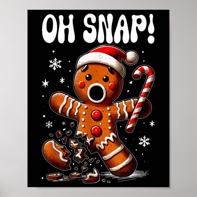 Lönsam Pepparkaksgubbe Oh Snap Outfit Paj Poster (Framsidan)