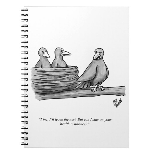 Lönsam Percenters Empty Nester Parating Humor Anteckningsbok (Framsidan)