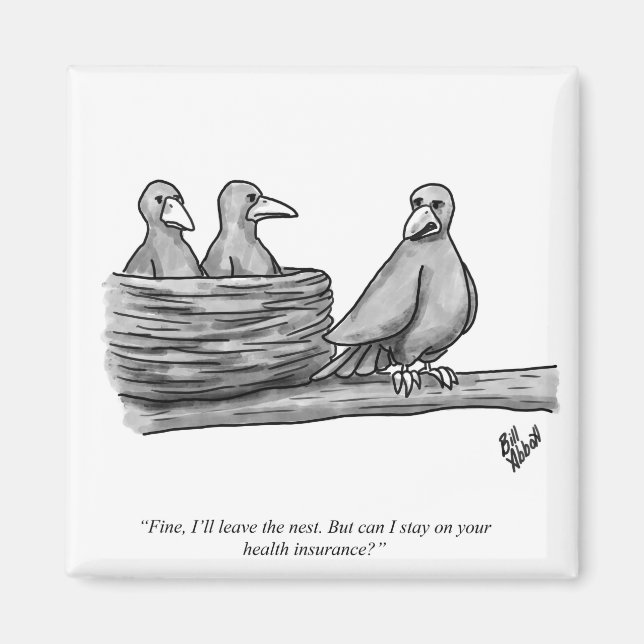 Lönsam Percenters Empty Nester Parating Humor Magnet (Framsidan)