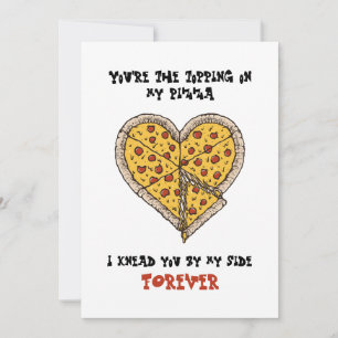 Lönsam Perfekt på Valentinkortet för Pizza Älskare Tack Kort