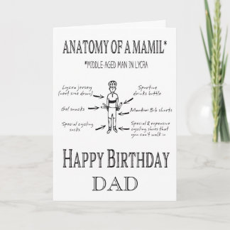 Lönsam Personlig Cycling Birthday Card MAMIL Kort