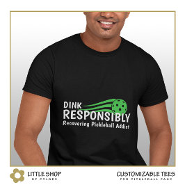 Lönsam Personlig för att återställa Pickleball Add T Shirt