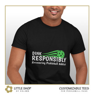Lönsam Personlig för att återställa Pickleball Add T Shirt