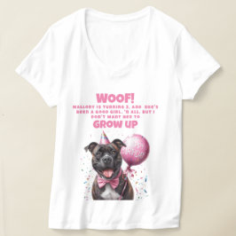 Lönsam Personlig Hund Birthday Mamma T Shirt