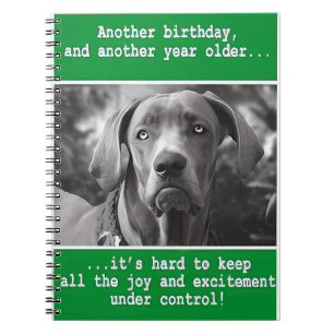 Lönsam Personlig Hund Photo Birthday Anteckningsbok