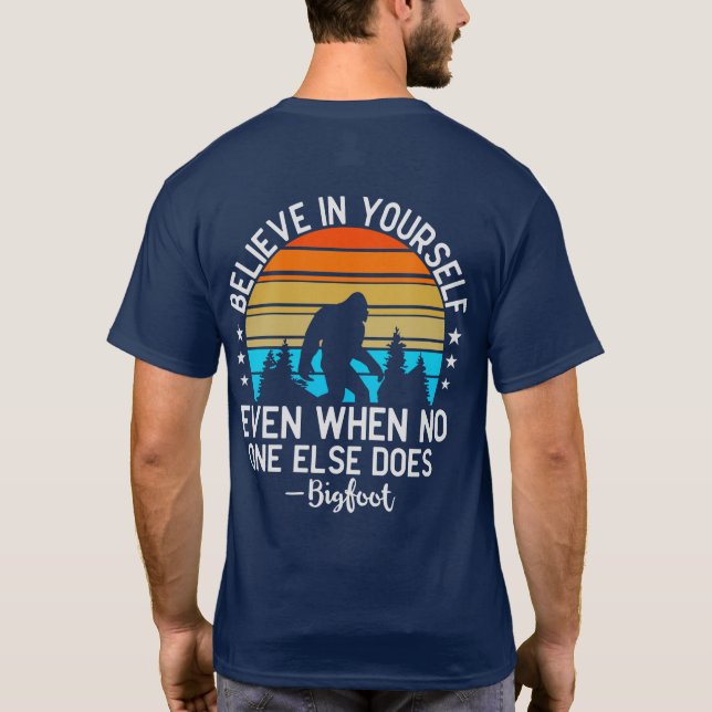 Lönsam Personlig Meddelande om stor fot T-Shirt (Baksida)
