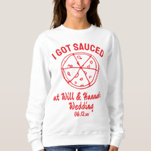 Lönsam Personlig Wedding Favor Pizza Guest Gift T Shirt