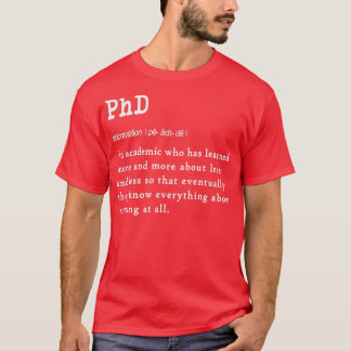 Lönsam PhD-definitionsdesign för studenter T Shirt
