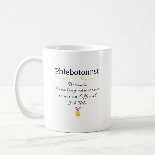 Lönsam Phlebotomist-uppskattning Kaffemugg (Vänster)