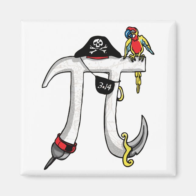 Lönsam Pi-frekvens Pi Day Humor Magnet (Framsidan)