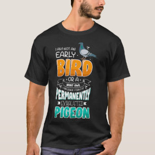Lönsam Pigeon Älskare-design för Bird Älskare T Shirt