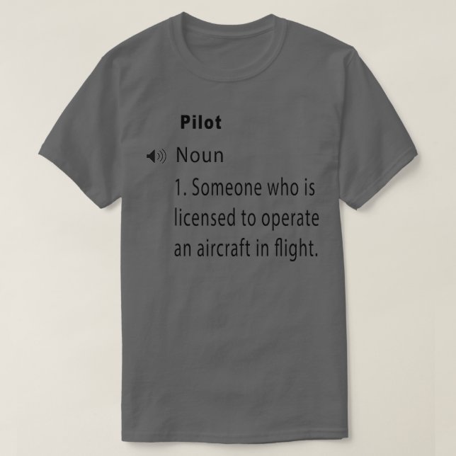 Lönsam pilotdefinition 2 t shirt (Design framsida)