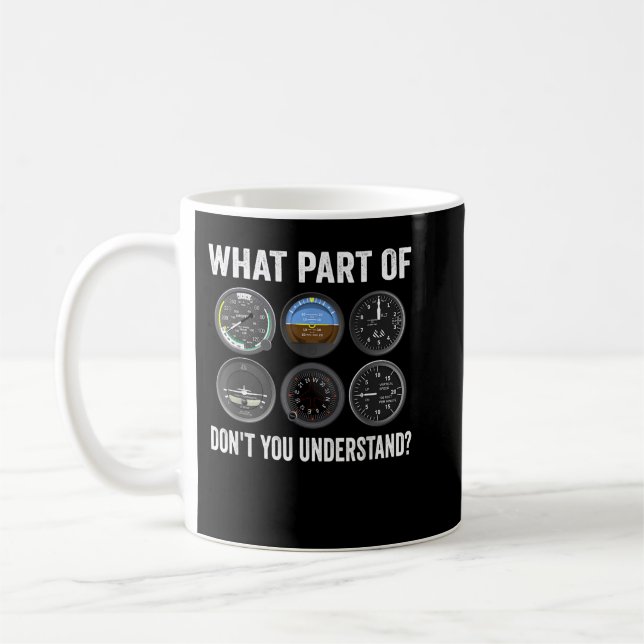 Lönsam pilotdesign För manar kvinnor Flygplan Kaffemugg (Vänster)
