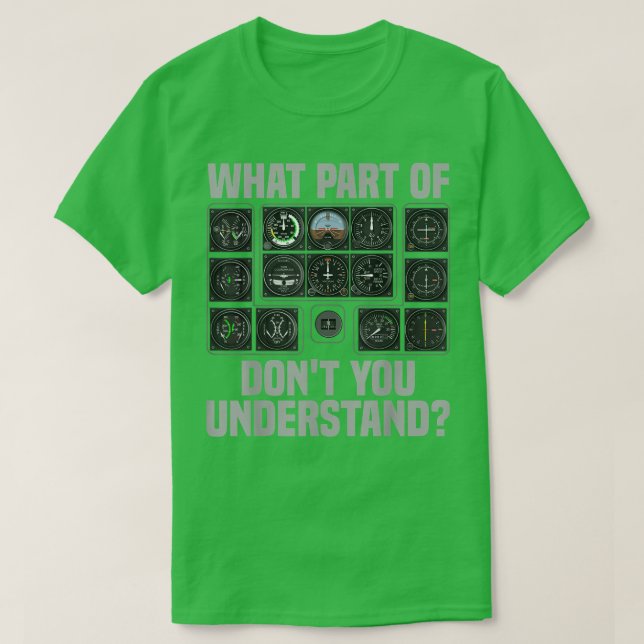 Lönsam pilotdesign För manar kvinnor Flygplan T Shirt (Design framsida)