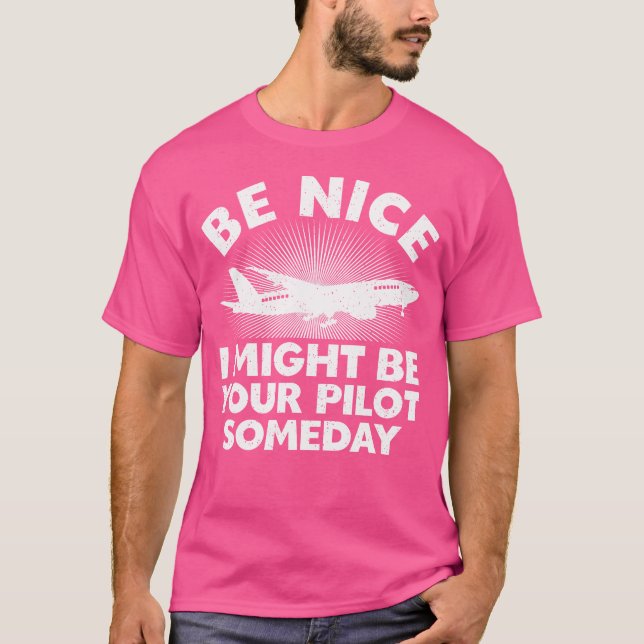 Lönsam pilotdesign För manar Women Aviation-plan T Shirt (Framsida)