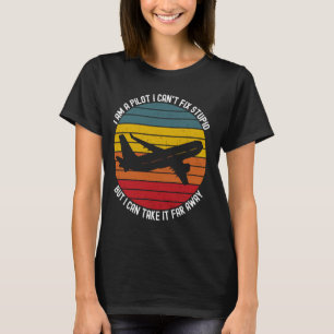 Lönsam pilotdesign För manar Women Aviation-plan T Shirt