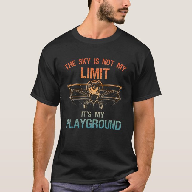 Lönsam pilotdesign För manar Women Aviation-plan T Shirt (Framsida)