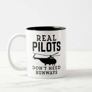 Lönsam Pilotgåva, Real pilot behöver inte banor Två-Tonad Mugg