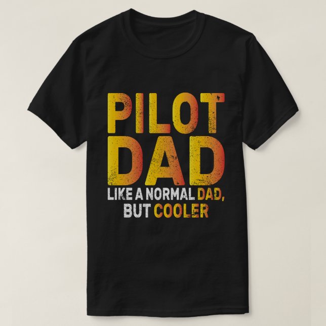 Lönsam pilotkonst för Pappa-pilotflygplanet T Shirt (Design framsida)