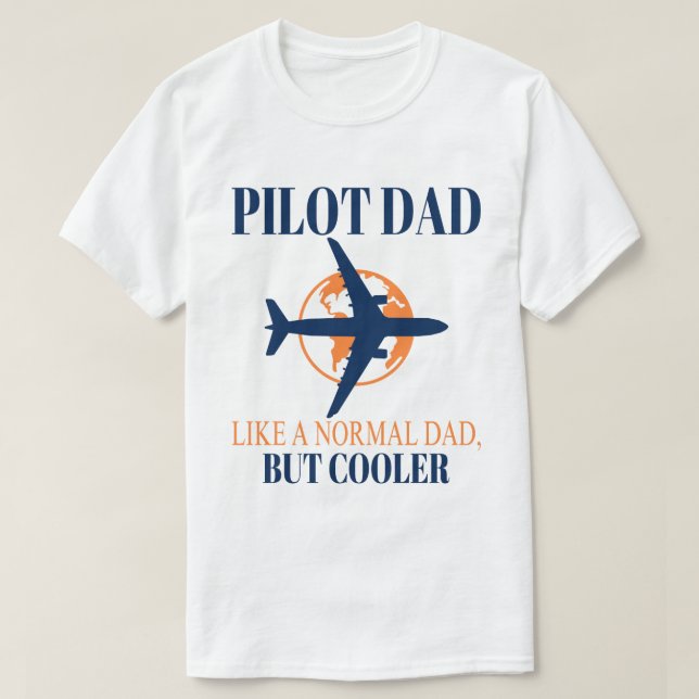 Lönsam pilotkonst för Pappa-pilotflygplanet T Shirt (Design framsida)