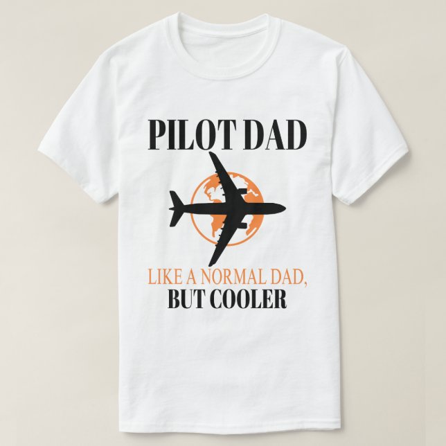 Lönsam pilotkonst för Pappa-pilotflygplanet T Shirt (Design framsida)