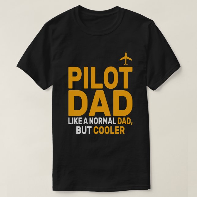 Lönsam pilotkonst för Pappa-pilotflygplanet T Shirt (Design framsida)