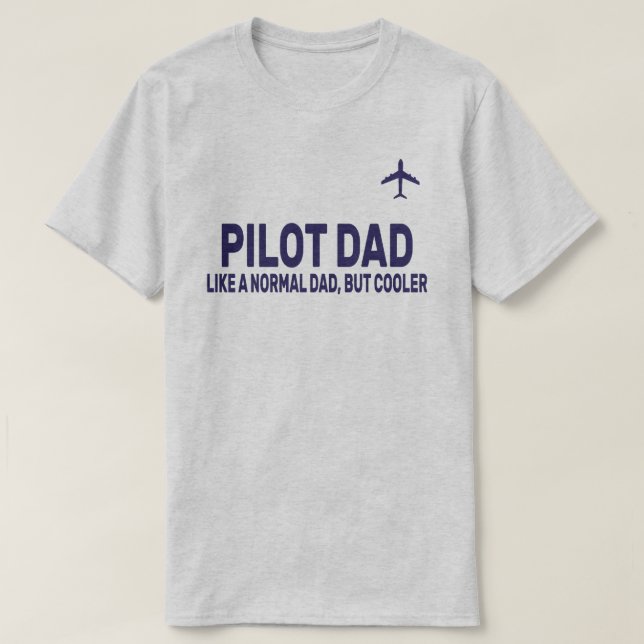 Lönsam pilotkonst för Pappa-pilotflygplanet T Shirt (Design framsida)
