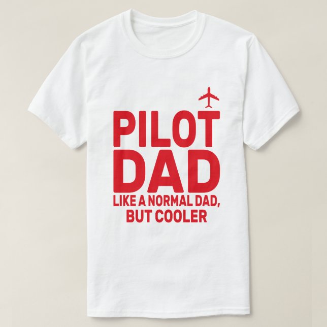 Lönsam pilotkonst för Pappa-pilotflygplanet T Shirt (Design framsida)