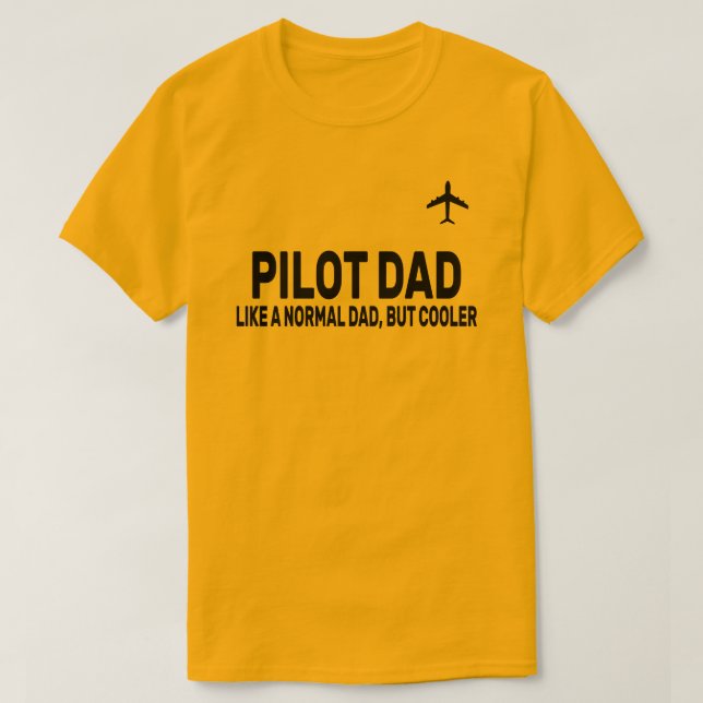 Lönsam pilotkonst för Pappa-pilotflygplanet T Shirt (Design framsida)