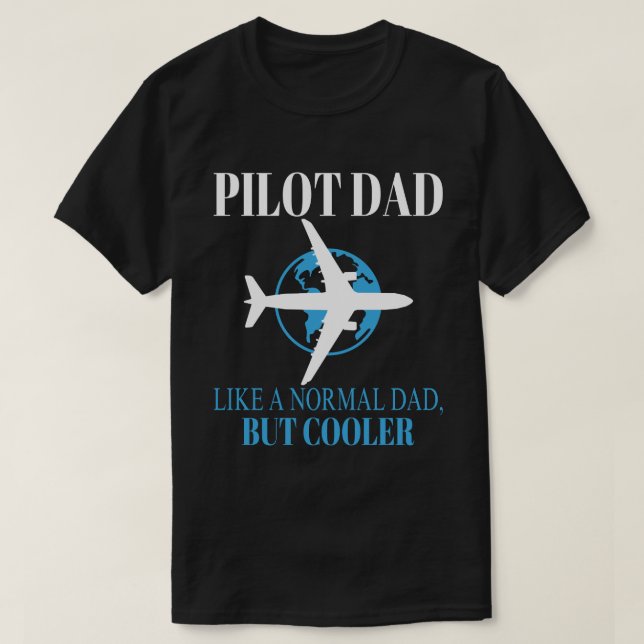 Lönsam pilotkonst för Pappa-pilotflygplanet T Shirt (Design framsida)