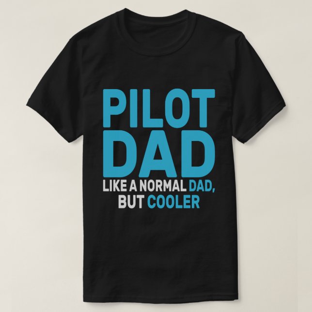 Lönsam pilotkonst för Pappa-pilotflygplanet T Shirt (Design framsida)