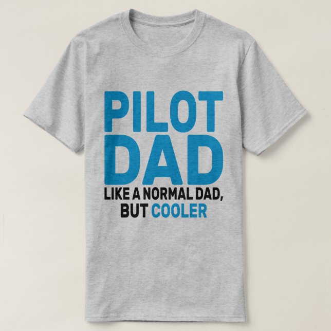 Lönsam pilotkonst för Pappa-pilotflygplanet T Shirt (Design framsida)