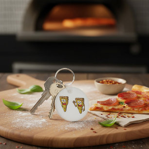 Lönsam Pizza Slices-nyckelkedja Nyckelring