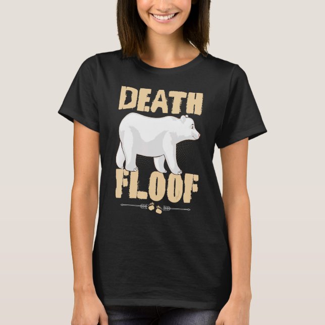 Lönsam Polar Bear Dödsström Minnesström T Shirt (Framsida)