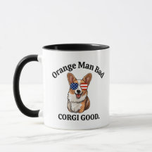 Lönsam politisk Hund-antitrumpen Corgi Pappa